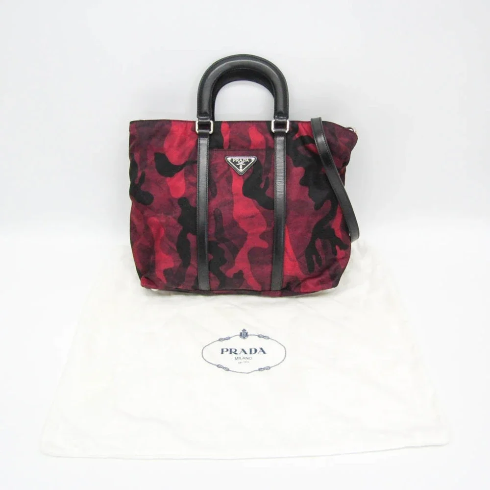 PRADA Red Leather Shoulder Bag - Picture 4 of 15